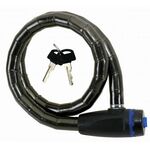 Велосипедный замок M-WAVE, цепь, на ключ, 18 х 800 мм, полупрозрачный, 5-230810, изображение  - НаВелосипеде.рф