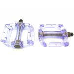 Педали KAMIGAWA  Z-0911,DH/BMX, полимерные, ось CrMo, 9/16", 100х110х28мм, фиолетовые, PC PURPLE, изображение  - НаВелосипеде.рф