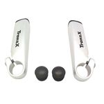 Рога велосипедные TRANZ X JD-894C, гидроформованный алюминий 6061, длина 100 мм, вес 136 г, серебристые, JD-894C, изображение  - НаВелосипеде.рф