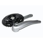 Система шатунов велосипедная SHIMANO ACERA FC-M311, 7/8 скоростей, под квадрат, 170 мм, 48/38/28T, AFCM311C888XS, изображение  - НаВелосипеде.рф