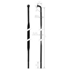 Спица Rodi Flat Oxidised, черный, без ниппеля, 2,0X296 мм, сталь, 7RC0720296, изображение  - НаВелосипеде.рф