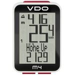 Велокомпьютер VDO M4, 12 функций, проводной, черно-белый, 4-3004, изображение  - НаВелосипеде.рф