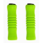 Грипсы велосипедные Vinca sport, зелёные, длина 125мм, полиуретановые, H-G 22 green, изображение  - НаВелосипеде.рф