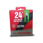 Велокамера Chaoyang для покрышек 24"x4.0/4.9, 490 грамм, автовинтель 33 мм, черный, Y072801, изображение  - НаВелосипеде.рф