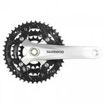 Система шатунов велосипедная SHIMANO Acera M391, 175 мм, квадрат, 42/32/22T, 9 скоростей, серебристая, EFCM391E422CS, изображение  - НаВелосипеде.рф
