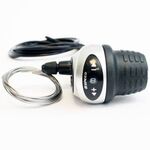 Шифтер SHIMANO 8S30, правый, 8скоростей, цвет белый, трос 2330мм, оплетка 2100мм ESL8S30AWAL, изображение  - НаВелосипеде.рф