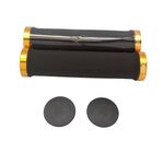 Грипсы велосипедные X-TAZ-Y RSK-09/2, Kraton, с заглушками, 135мм, чёрные с золотом, RSK-09/2 61663, изображение  - НаВелосипеде.рф