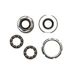 Каретка NECO B887W, BSA 1.37”x 24T, R/L, сталь, 5 частей, чашки, контргайка, подшипники 1/4”x9x2 шт, B-887W, изображение  - НаВелосипеде.рф