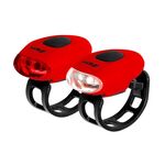 Комплект освещения KELLYS EGGY, 2 диода, 2 режима,батарейки в комплекте, красный, Lighting set KLS EGGY, изображение  - НаВелосипеде.рф