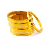 Кольца проставочные A2Z, комплект 3/5/8/10 мм, золотистый, AD-181-6, изображение  - НаВелосипеде.рф