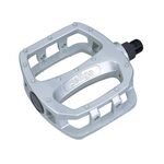 Педали WELLGO LU-987, BMX, алюминий, ось из бористой стали, 9/16", "серебро", LU-987, изображение  - НаВелосипеде.рф