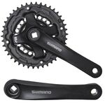 Система шатунов велосипедная SHIMANO FC-TY501, 170мм, 42/34/24T, под квадрат, под 6-8 скоростей, чёрная, AFCTY501C244XLX, изображение  - НаВелосипеде.рф