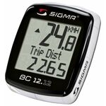 Велокомпьютер Sigma Sport BC 12.12, 12 функций, проводной, черно-белый, 02120, изображение  - НаВелосипеде.рф