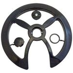 Защита системы SUNNY WHEEL SW-720, 46/48Т, универсальное крепление, пластик, черная, 6-180656, изображение  - НаВелосипеде.рф