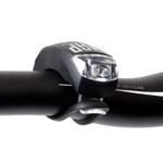 Фонарь передний AUTHOR A-Snap, резиновый коропус+крепеж белый с батареей, 8-12009133, изображение  - НаВелосипеде.рф