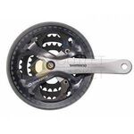 Система шатунов велосипедная SHIMANO FC-M361-S ALIVIO, под 7/8 скоростей, 170мм, 42/32/22T, под квадрат, AFCM361C222CS, изображение  - НаВелосипеде.рф