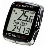 Велокомпьютер Sigma Sport BC 16.12 STS, 16 функций, беспроводной, черно-серебристый, 06130, изображение  - НаВелосипеде.рф
