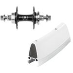 Колесо велосипедное REMERX заднее обод 28" Remerx белый, втулка Novatec флип-флоп черная, фикс/синглспид, VAM28FIXR1, изображение  - НаВелосипеде.рф