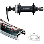 Колесо велосипедное Shimano, переднее, 26", с креплением под дисковый тормоз CenterLock, VAM26maxF1, изображение  - НаВелосипеде.рф