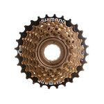 Трещотка велосипедная Shimano TZ500, 7 скоростей, 14-34T, коричневый, без упаковки, AMFTZ5007434, изображение  - НаВелосипеде.рф