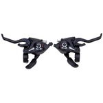 Манетки с торм. ручками Vinca Sport индексные на 21 (3х7) скоростей: 2 троса, 2 конц. троса, KD 80 3SI/7SI, изображение  - НаВелосипеде.рф