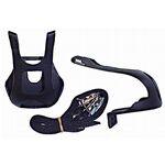 Туклипсы Author пластик+ремешки APD-TC313 черные 8-34650001 , изображение  - НаВелосипеде.рф