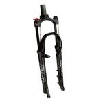 Вилка велосипедная RST Capa T, 26, пружинно-эластомерная, V+D, черная, 6-401, изображение  - НаВелосипеде.рф