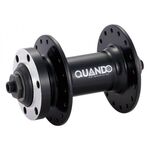 Велосипедная втулка QUANDO, передняя, 32 отверстия, с гайкой, чёрная, 6-160167, изображение  - НаВелосипеде.рф