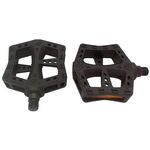 Педали WELLGO, BMX, пластик, ось из бористой стали, 9/16", 107х95,5х28мм, 326г, чёрные, LU-985, изображение  - НаВелосипеде.рф