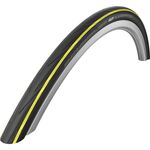 Велопокрышка Schwalbe Lugano 700x23C, черно-жёлтая, 11101016, изображение  - НаВелосипеде.рф