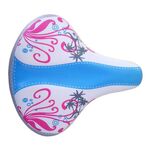 Велоседло TBS, 250x220 мм, комфортное, с пружинами, женское, чёрные рельсы, AZ-1304-1, изображение  - НаВелосипеде.рф