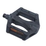 Педали МТВ пластиковые HORST, с 2-мя шарикоподшипниками, с отражателями, резьба 1/2",  95х90х20мм, 00-170169, изображение  - НаВелосипеде.рф