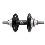 Велосипедная втулка NOVATEC, задняя, под кассету, 36Н, на гайках, серебристая, A566SBT, изображение  - НаВелосипеде.рф