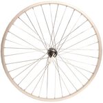 Колесо VELOOLIMP, 24", заднее, обод одинарный, алюминий, втулка стальная, эксцентрик, серебристый, ZVK00023, изображение  - НаВелосипеде.рф