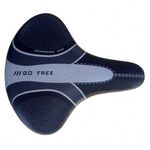 Велоседло TBS, 240х200мм, комфортное, на пружинах, с замком, черно-серое, AZ-1307-3, изображение  - НаВелосипеде.рф