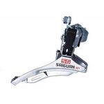 Переключатель TBS, передний, нижняя тяга, для 21/24 ск, стальной зажим D:31.8, ёмкость 20T, QD-08, изображение  - НаВелосипеде.рф