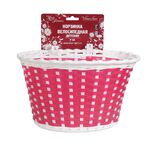 Велокорзина Vinca Sport, детская, на руль, красная, Р 04 Magic Flowers, изображение  - НаВелосипеде.рф