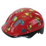 Каска Ventura "Лягушки", детская красный 48-52, изображение  - НаВелосипеде.рф