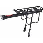 Велобагажник KAI WEI консольный, алюминий, защитные уги, катафот, QR, телескопические стойки на перья, KW-671-10, изображение  - НаВелосипеде.рф