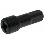 Ниппель велосипедный для колес Shimano Dura Ace/ RS10, 17mm (1 шт.), алюминиевый, черный, Y012Z4075, изображение  - НаВелосипеде.рф