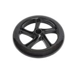 Колесо для самокатов COD-X, черное, полиуретановое, 145мм, без подшипников, 00-170145, изображение  - НаВелосипеде.рф