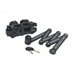 Велосипедный замок KELLYS (KLS) TOUGH 30, сегментный, на ключ, 850 мм, серый, NKE92859, изображение  - НаВелосипеде.рф