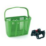 Велокорзина BELLELLI PLAZA , передняя, на руль, зеленая, 01PLZ230000, изображение  - НаВелосипеде.рф