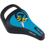 Седло KELLYS WASPER детское, 245x145мм, с ручкой, голубое, ZKE18544, изображение  - НаВелосипеде.рф