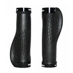 Грипсы велосипедные Vinca Sport,  22*130мм, эргономичные, черные, с черными зажимами, H-G 120  black/blaсk, изображение  - НаВелосипеде.рф