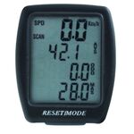 Велокомпьютер VENTURA IV, 14 функций, проводной, черный, 5-244540, изображение  - НаВелосипеде.рф