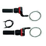 Переключатели для велосипеда VENTURA грипшифтеры 3х7 скоростей ручки+троса+рубашки  5-689575, изображение  - НаВелосипеде.рф