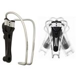 Флягодержатель MASSLOAD, дуги D:5мм, угол наклона до 35*, вес 76г, чёрный/серебристый, CL-047C, изображение  - НаВелосипеде.рф