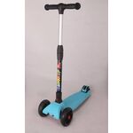 Самокат, алюминий/пластик детский регулируемый руль,трёхколёсный,светящиеся.135 и 85мм, 00-170062, изображение  - НаВелосипеде.рф