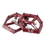 Педали Colt Bikes Flat, красный, алюминий, mlg-CK26R, изображение  - НаВелосипеде.рф
